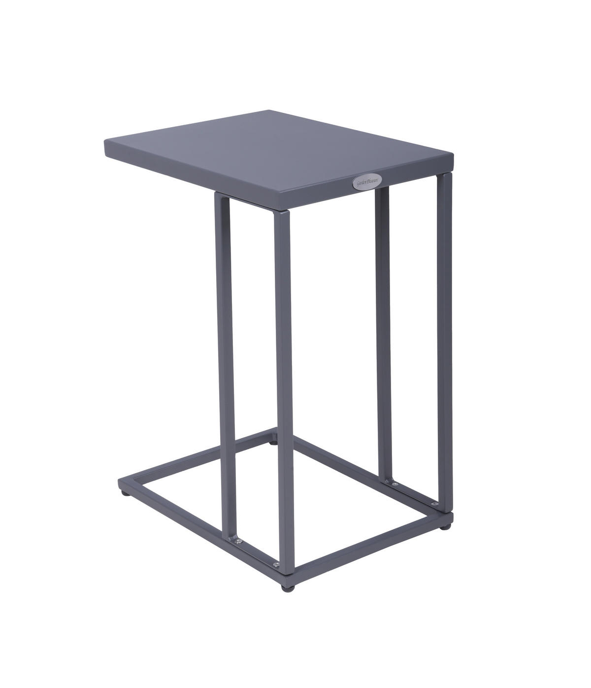 BEISTELLTISCH Ines Stahl Anthrazit 56x30,5x43cm - Anthrazit, Metall (43/30.5/56cm) - DELUKE