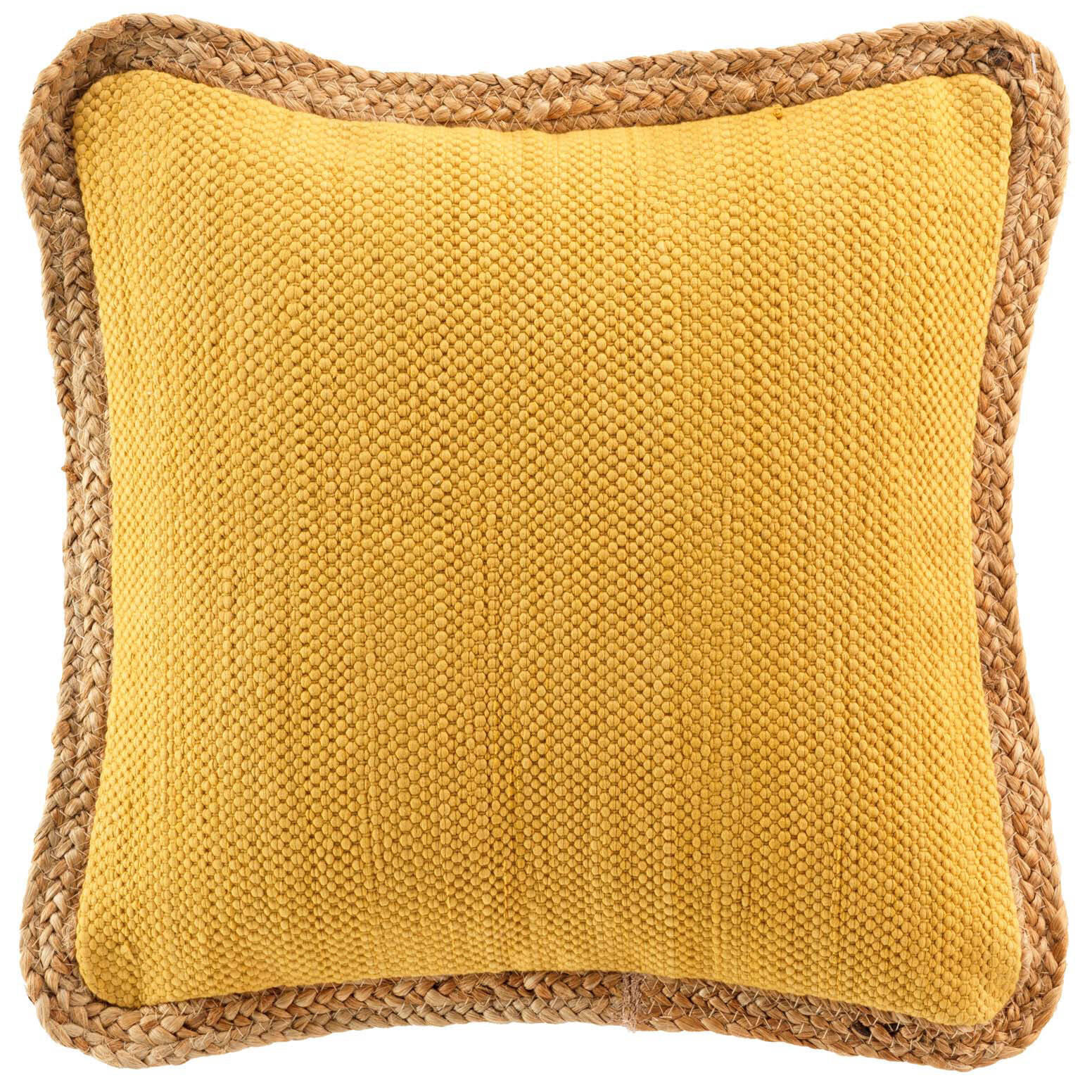 ZIERKISSEN Jute 45/45 cm - Gelb, Naturmaterialien (45/45cm) - Douceur d´intérieur