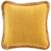 ZIERKISSEN Jute 45/45 cm - Gelb, Naturmaterialien (45/45cm) - Douceur d´intérieur