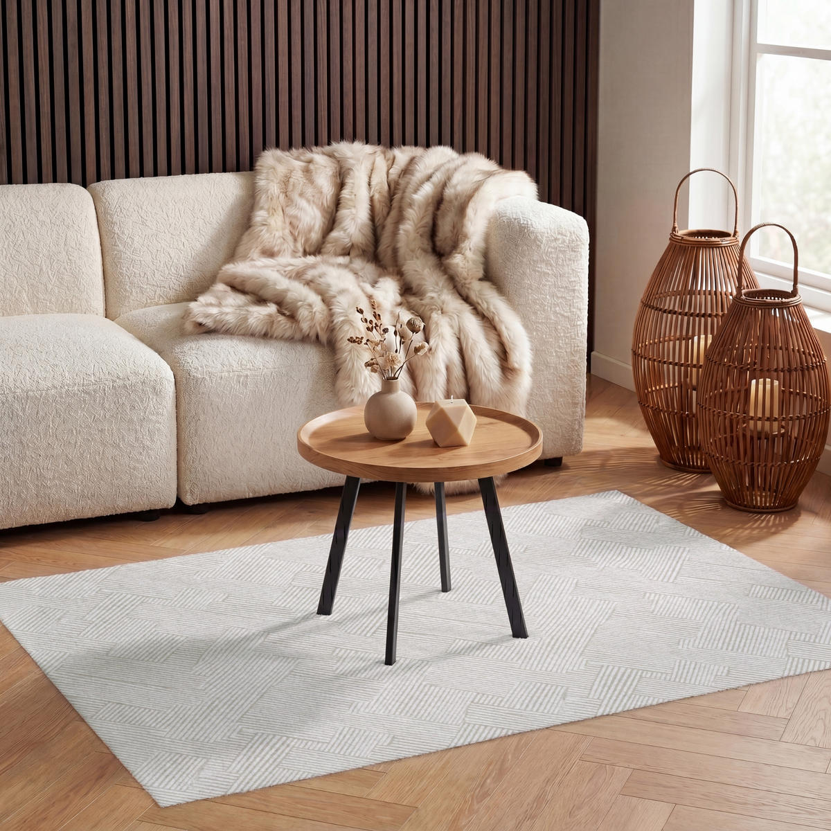 KOBERCE - Textúra - abstraktná - béžová - 120x80 cm - béžová, textil/plast (120/0.4cm) - OnlyWow