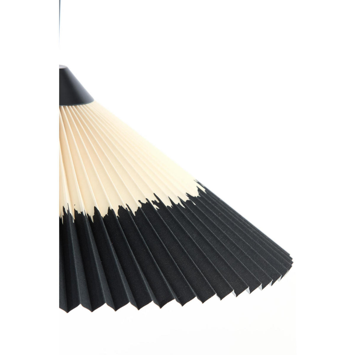 HÄNGELAMPE Pleated Schwarz 45/45/17 cm - Schwarz, Textil (45/45/17cm) - Light & Living