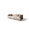 SOFA 3-sitzer Flow - Creme, Holzwerkstoff/Textil (288/71/96cm) - Fun Möbel