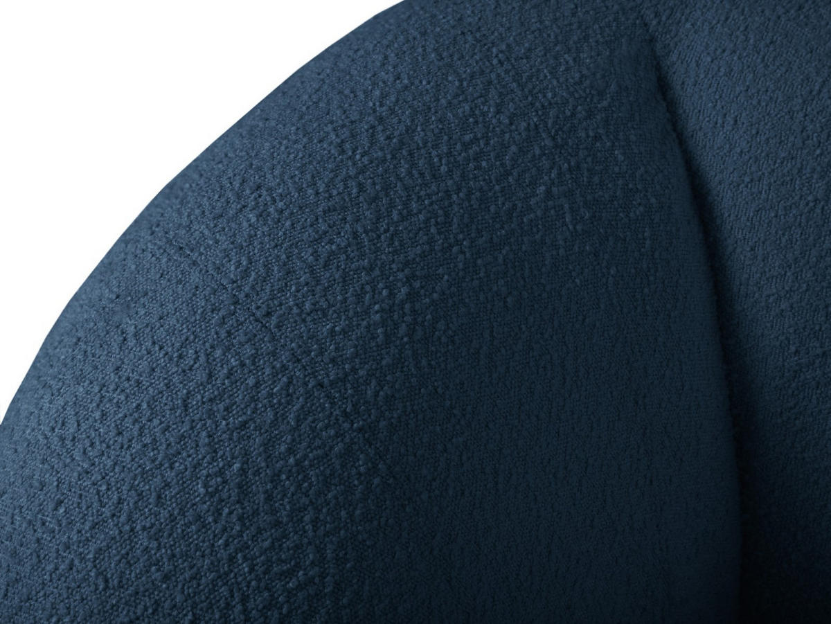 SESSEL Essen aus Boucle dunkelblau - Dunkelblau, Textil (95/86/130cm) - Cosmopolitan Design