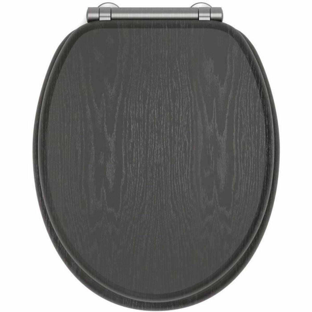 TOILETTENABDECKUNG Dunkelgrau Schwarz - Grau, Kunststoff (38.3/4.9/46cm) - Gelco