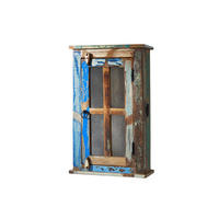 HÄNGESCHRANK Altholz 44x21x71 mehrfarbig lackiert NATURE OF SPIRIT #102 - Multicolor, Holz (44/71/21cm) - Massivmoebel24