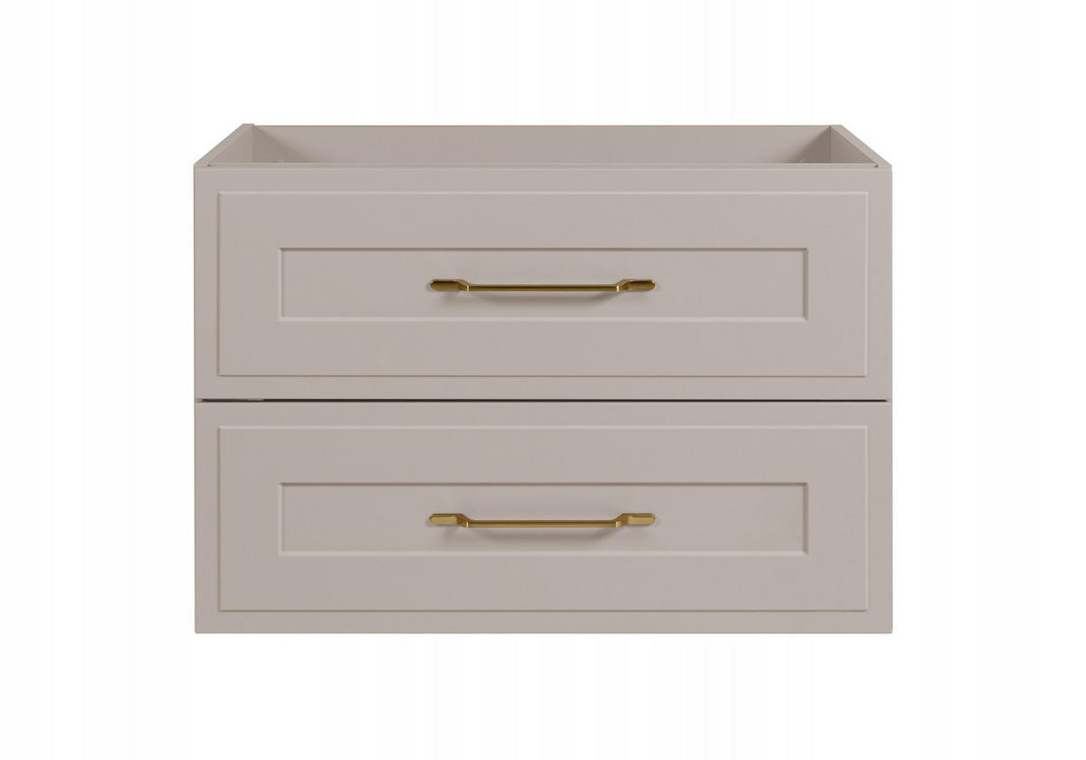 WASCHBECKUNTERSCHRANK CLASSIC 100 cm mit Arbeitsplatte Farbe: Eichen Craft mit einem Regal Kaschmir - Kaschmir/Eichefarben, Holzwerkstoff (100/58/46cm) - Rodan