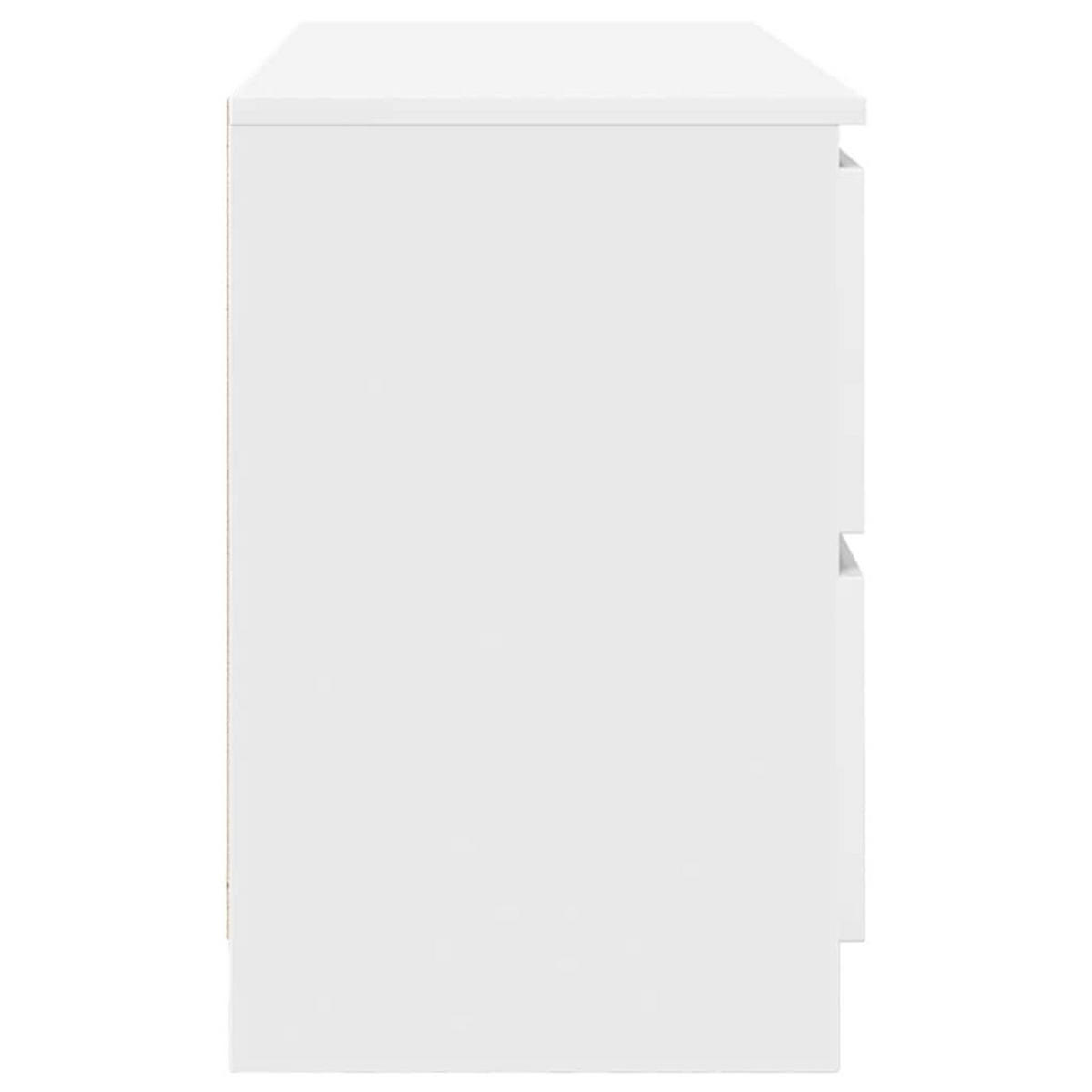 TV-SCHRANK Weiss 100/35/54 Cm Holzwerkstoff - Weiß, Holzwerkstoff (35/54/100cm) - vidaXL