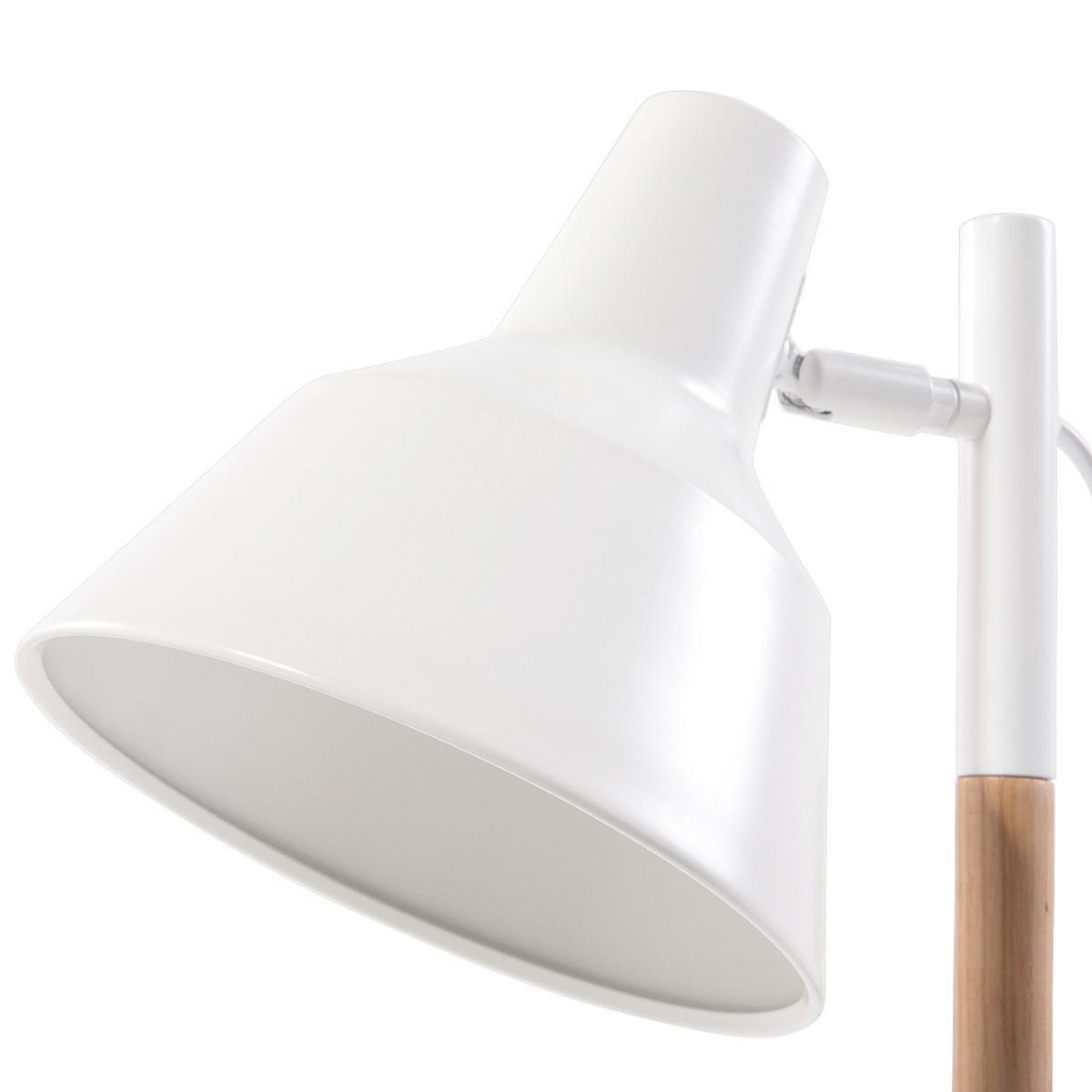 SCHREIBTISCHLAMPE Aldan 17/17/53 cm - Weiß, Metall (17/17/53cm) - Beliani
