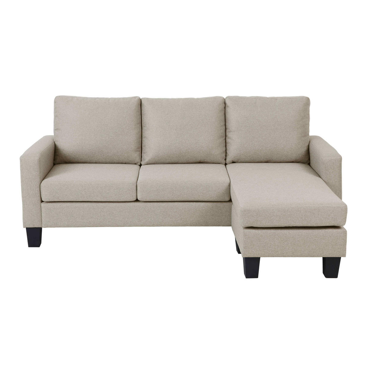 SOFA 3-Sitzer, Weiß - Weiß, Textil (128/85/192cm) - Oviala