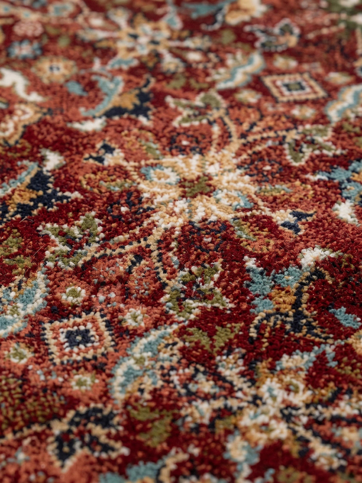 TEPPICH Hochflor GLAZERT in Rot, im Berber-Stil, aus Polypropylen, 80 x 150 cm - Rot, Textil (80/150cm) - KADIMA DESIGN