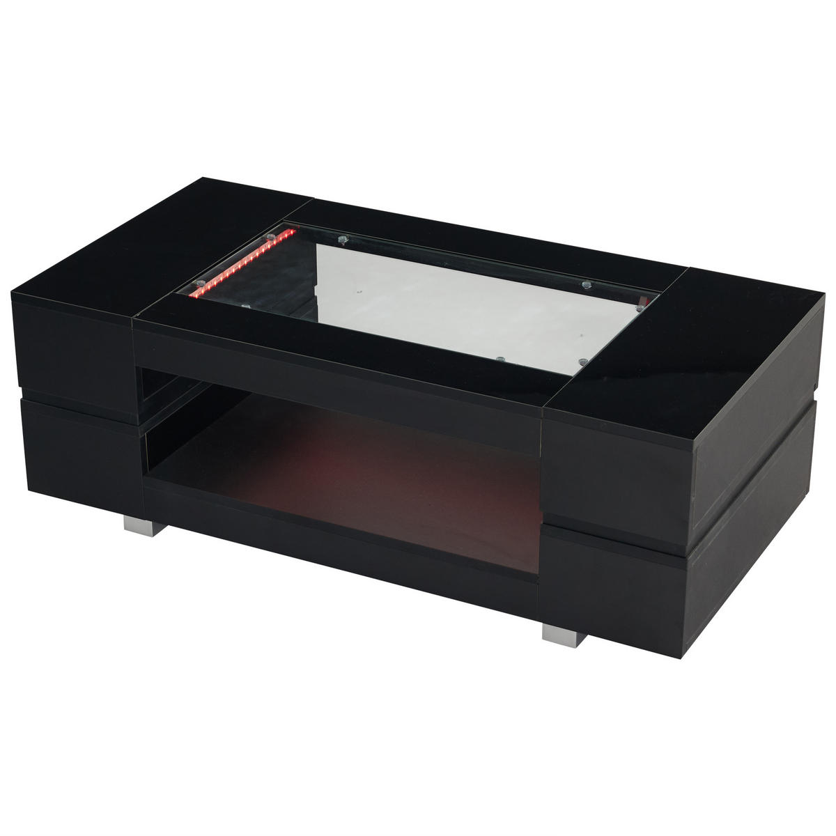 COUCHTISCH Schwarz - Schwarz, Holzwerkstoff (100/50/35cm)