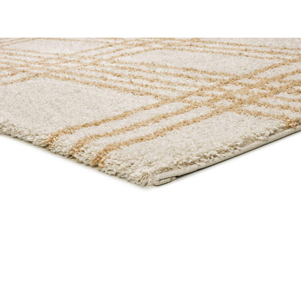 Thumbnail - Atticgo Hochflorteppich, Beige, Textil, Abstrakt, Rechteckig, 160x230 cm, Oeko-Tex® Standard 100, für Fußbodenheizung ge...