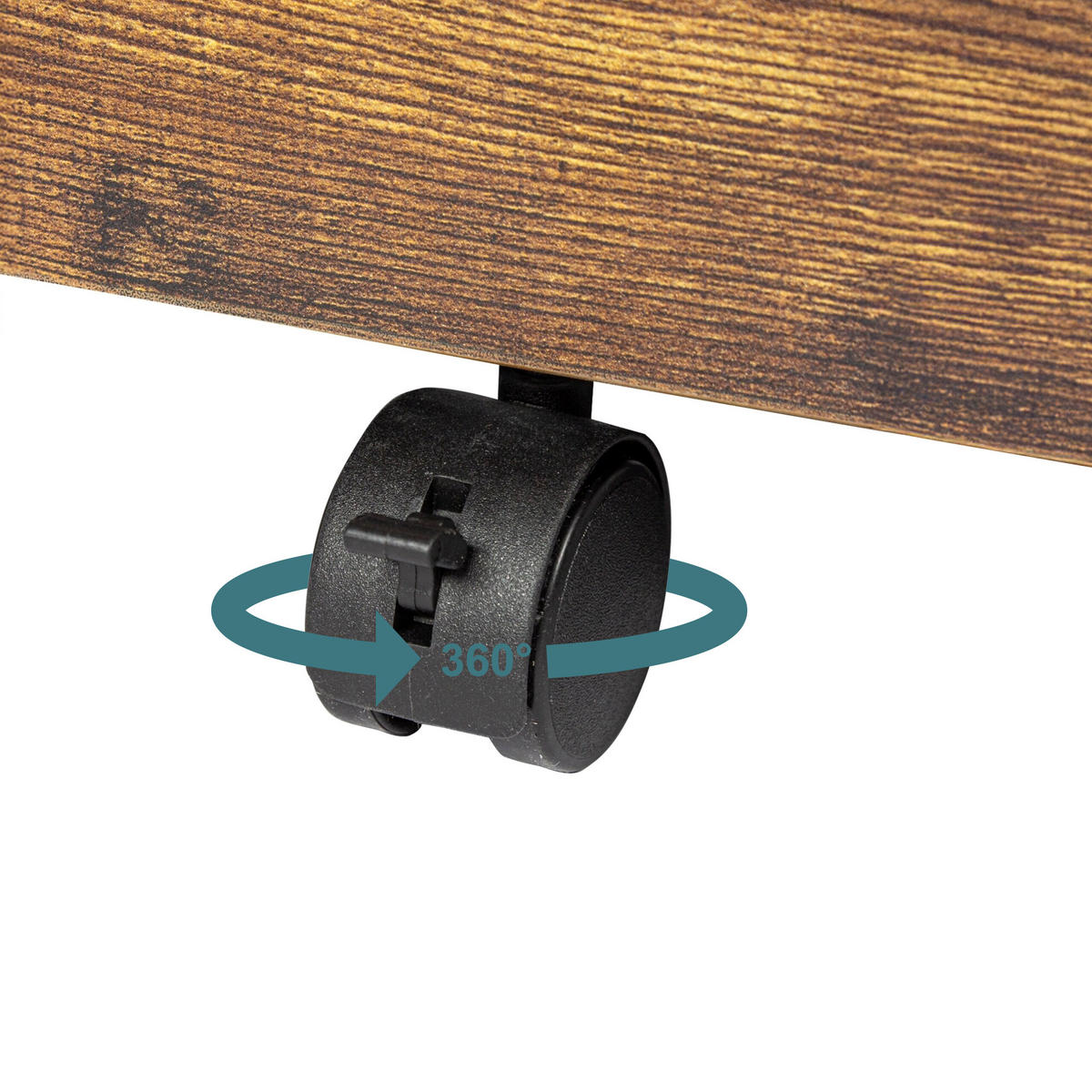 ROLLCONTAINER - Multicolor/Schwarz, Holzwerkstoff/Kunststoff (40/57.5/40cm) - Relaxdays