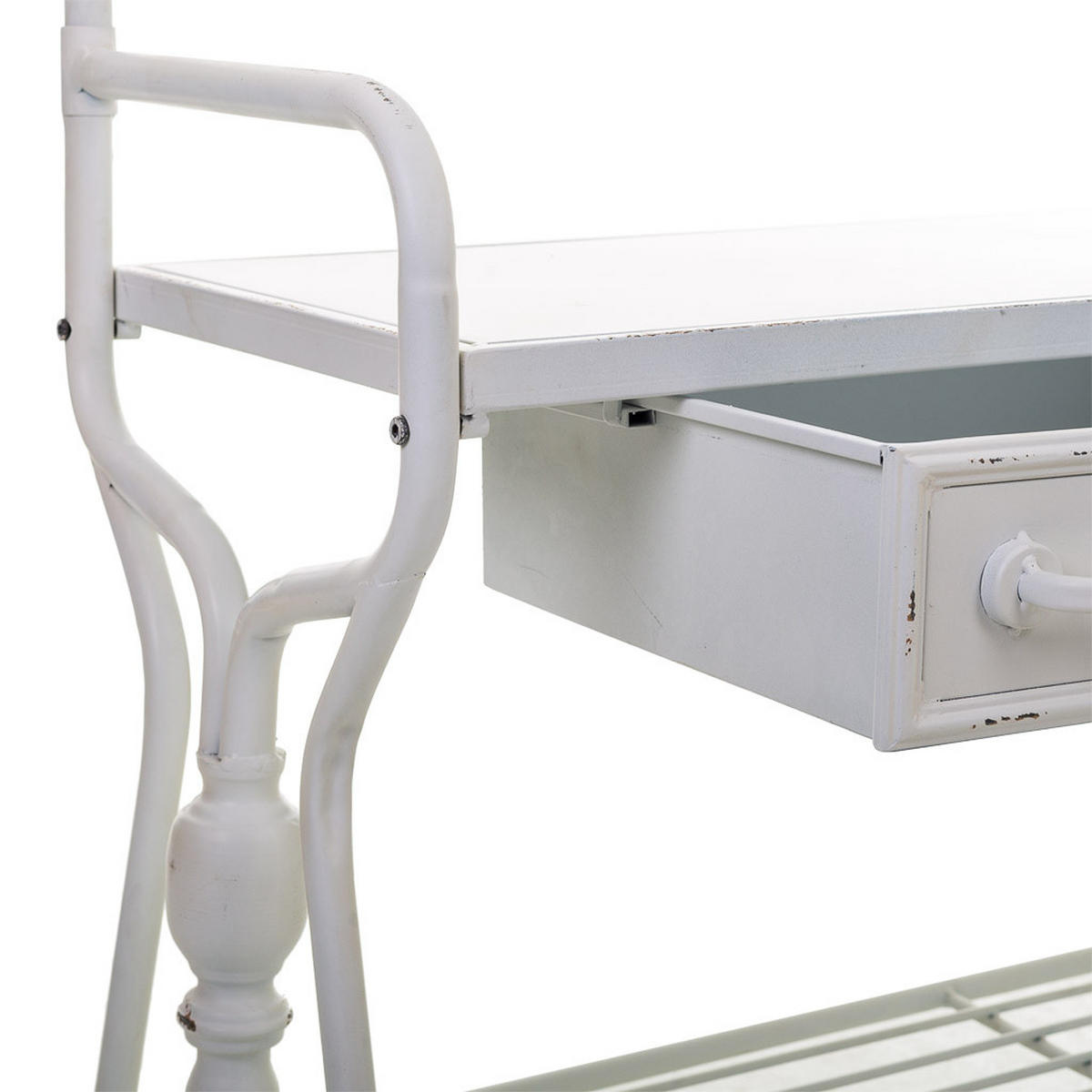 GARDEROBE aus Metall 104x39x183 Cm - Weiß, Metall (104/183/39cm) - Wanderlust