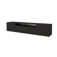 LOWBOARD ZENO-W 200x40x41 cm - Schwarz - Schwarz, Holzwerkstoff (200/40/41cm) - ALTDECOR