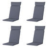 GARTENSTUHLKISSEN Manchester 120/50 cm 4er-Set - Grau, Textil (50/8/120cm) - Madison