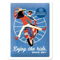 BLECHSCHILD 15/20 cm Pan Am Enjoy the Ride - Multicolor, Metall (15/20cm) - Nostalgic-Art