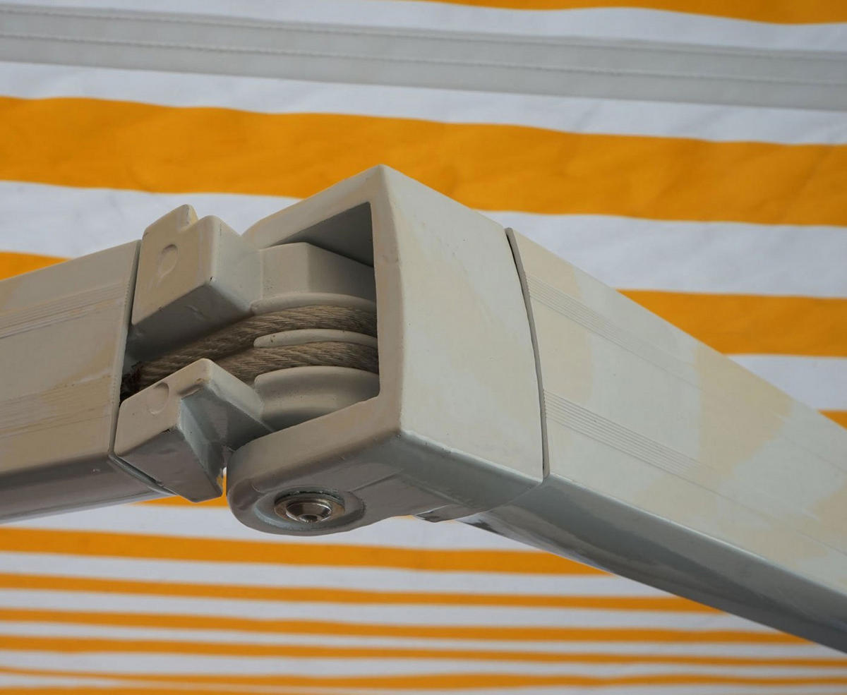 ALU-MARKISE Cremeweiß - Weiß, Textil (500/18/300cm) - MCW