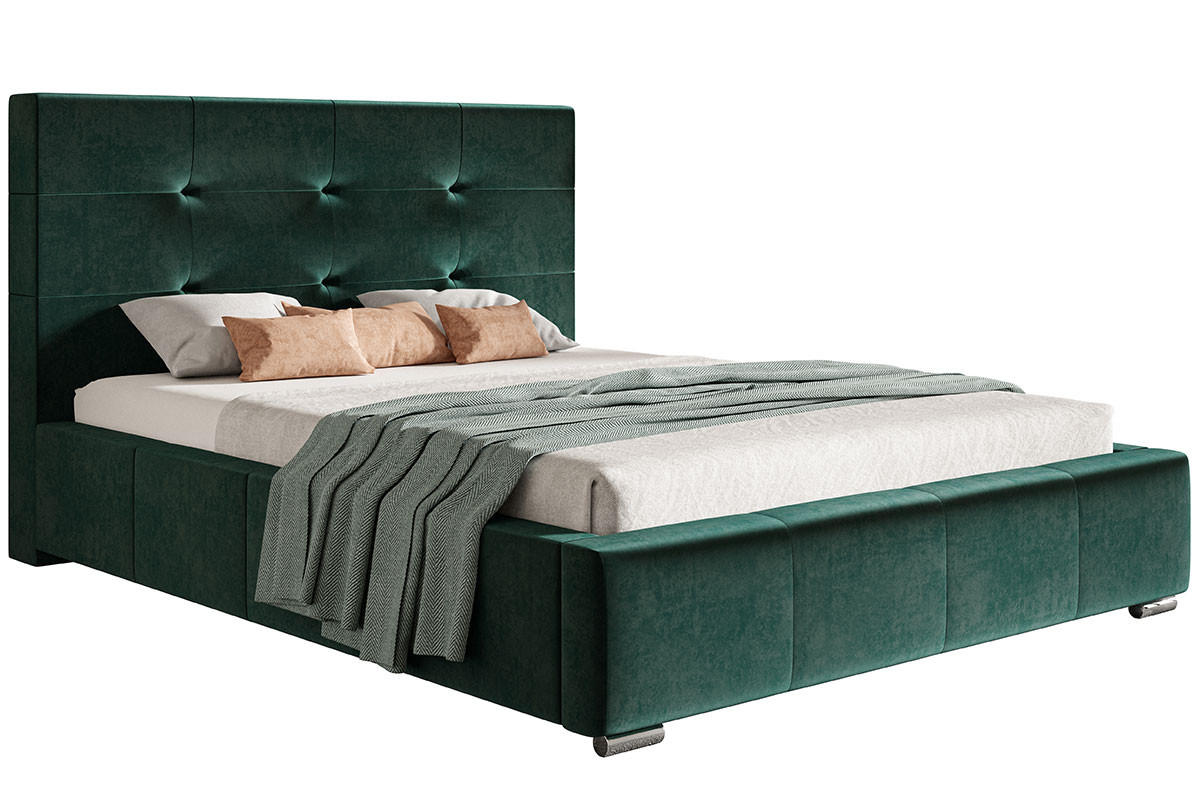 BETT Beeren Grün BEN 5 120x200 cm - Grün, Textil (120/200cm) - Sepro Meble