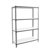 SCHWERLASTREGAL Mid Metal Shark HxBxT 150 x 120 x 30 cm Fachlast 200 kg Anthrazit-Weiß - Anthrazit, Metall (120/150/30cm) - PROREGAL