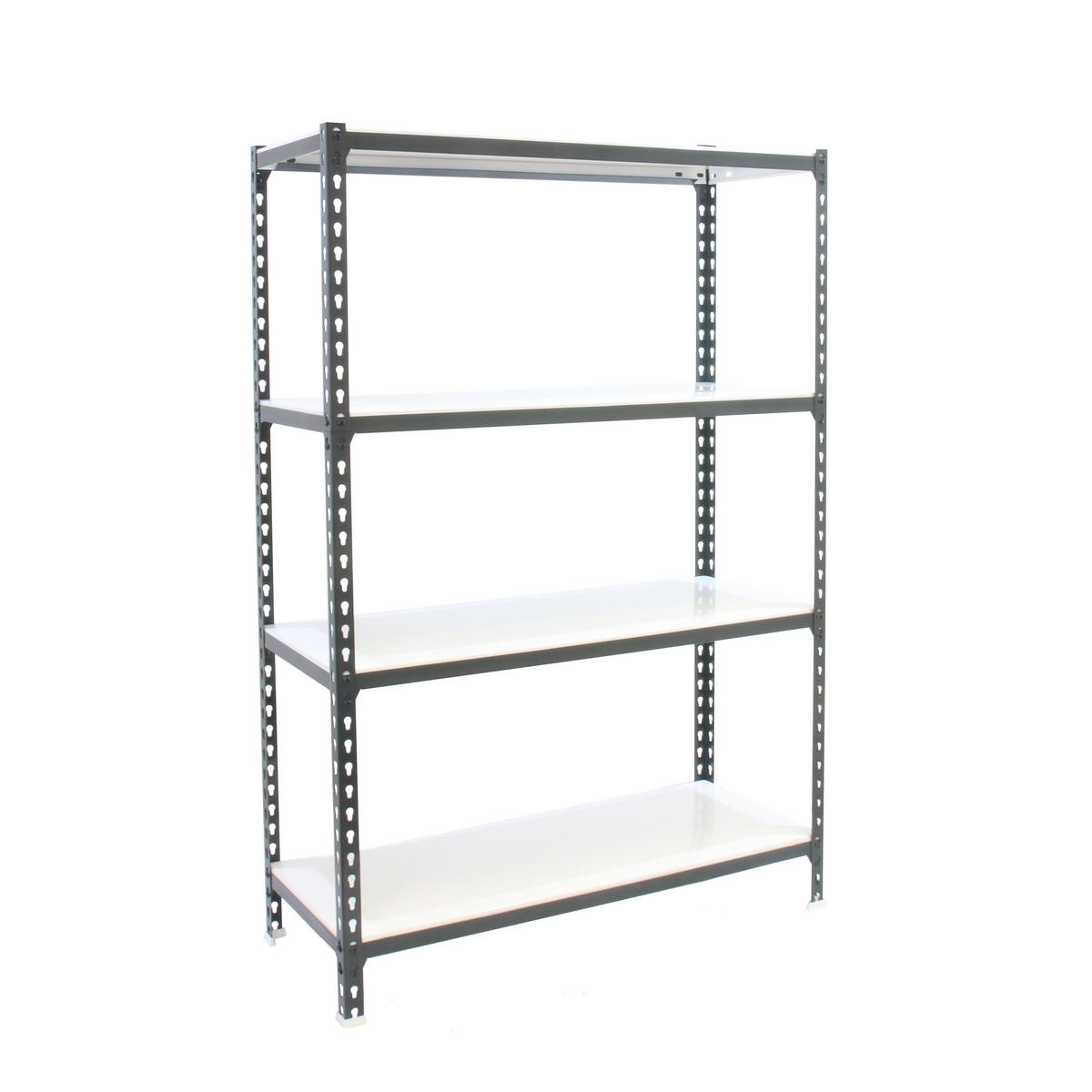 SCHWERLASTREGAL Mid Metal Shark HxBxT 150 x 120 x 30 cm Fachlast 200 kg Anthrazit-Weiß - Anthrazit, Metall (120/150/30cm) - PROREGAL