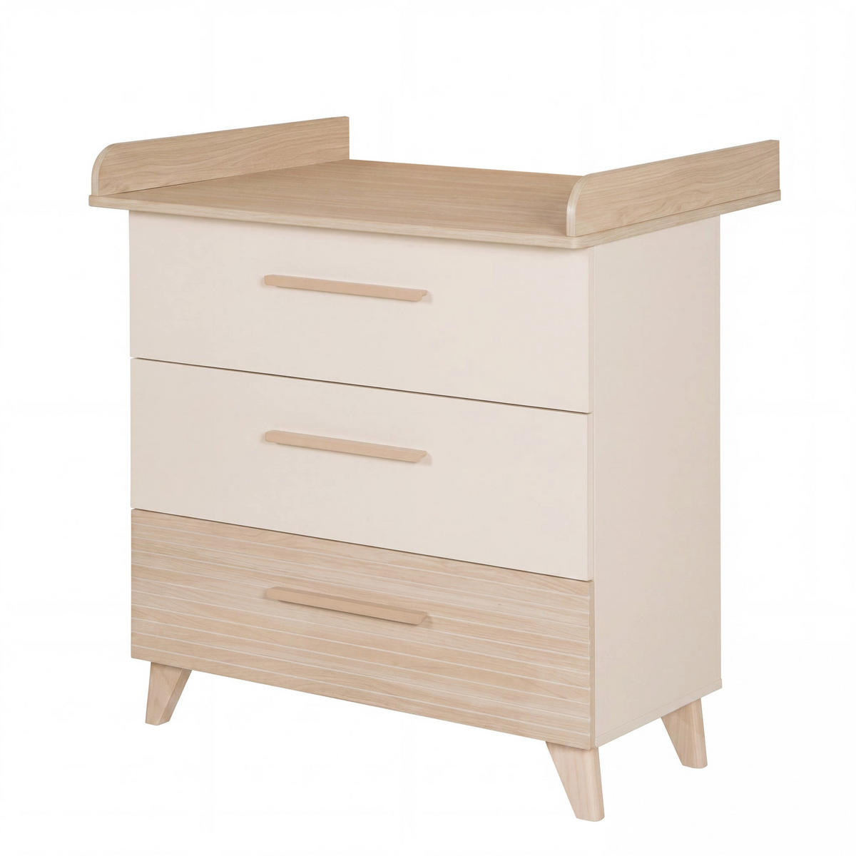 BABYMÖBEL-SET Sidney 2-teilig - Kaschmir/Eichefarben, Holz/Holzwerkstoff (143/98.5/76cm) - Roba