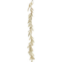 BLÄTTERGIRLANDE Gold Glitzer 180 cm - Goldfarben, Kunststoff (180cm) - Atmosphera Createur d´interieur