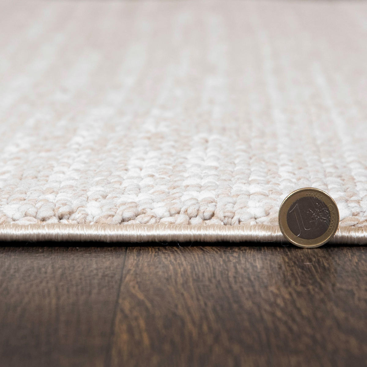 TEPPICH Lora PE14A Mazovia 80x150cm Beige Creme Abstrakt Kurzflor - Beige, Textil (80/150cm) - Mazovia