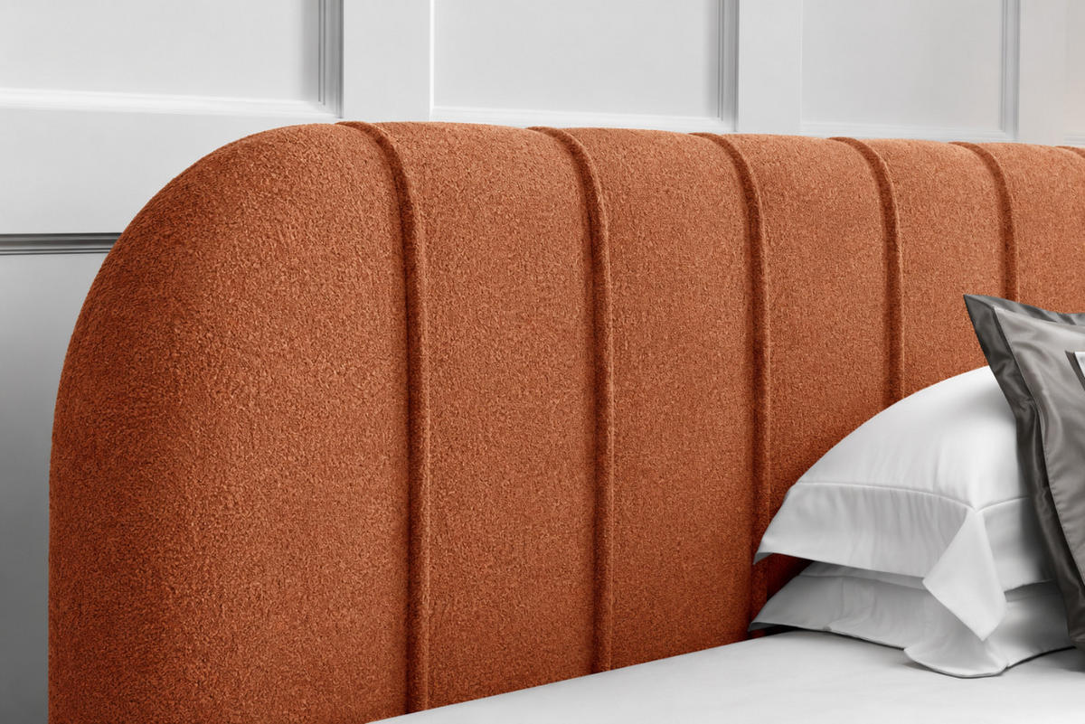 POLSTERBETT mit Stauraum 200x200 cm in Orange - Rostfarben, Textil (200/200cm) - Home Collective