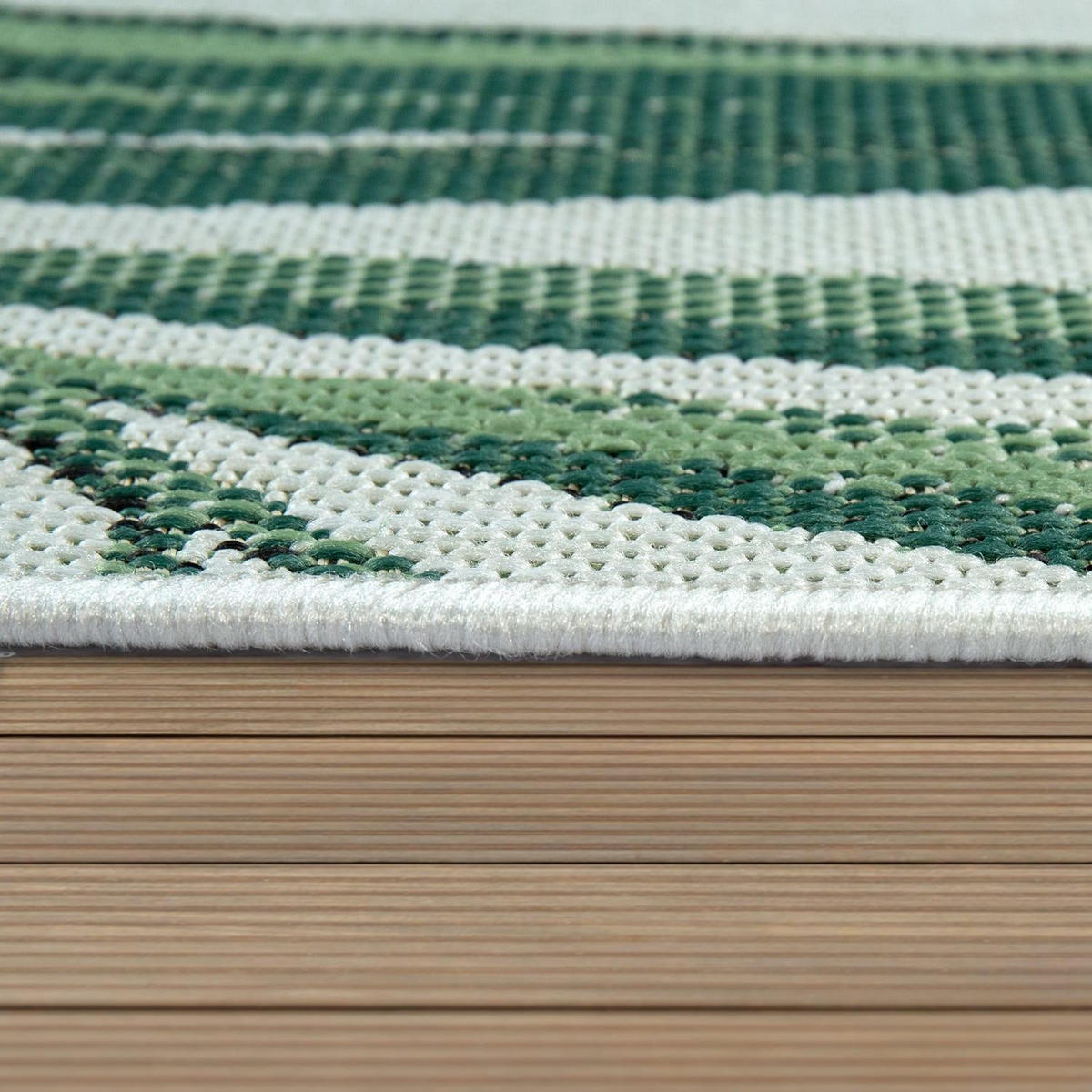 OUTDOOR-TEPPICH OSTENDE 537 GRÜN 120X170 - Grün, Kunststoff (120/170cm) - Paco Home