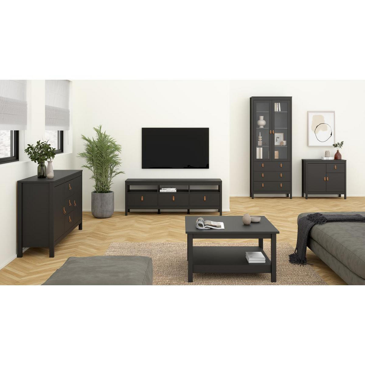 COUCHTISCH, Madrid, Schwarz, Spanplatte foliert, 81 x 81 x 45 cm - Schwarz, Holzwerkstoff (81/81/45cm) - ebuy24