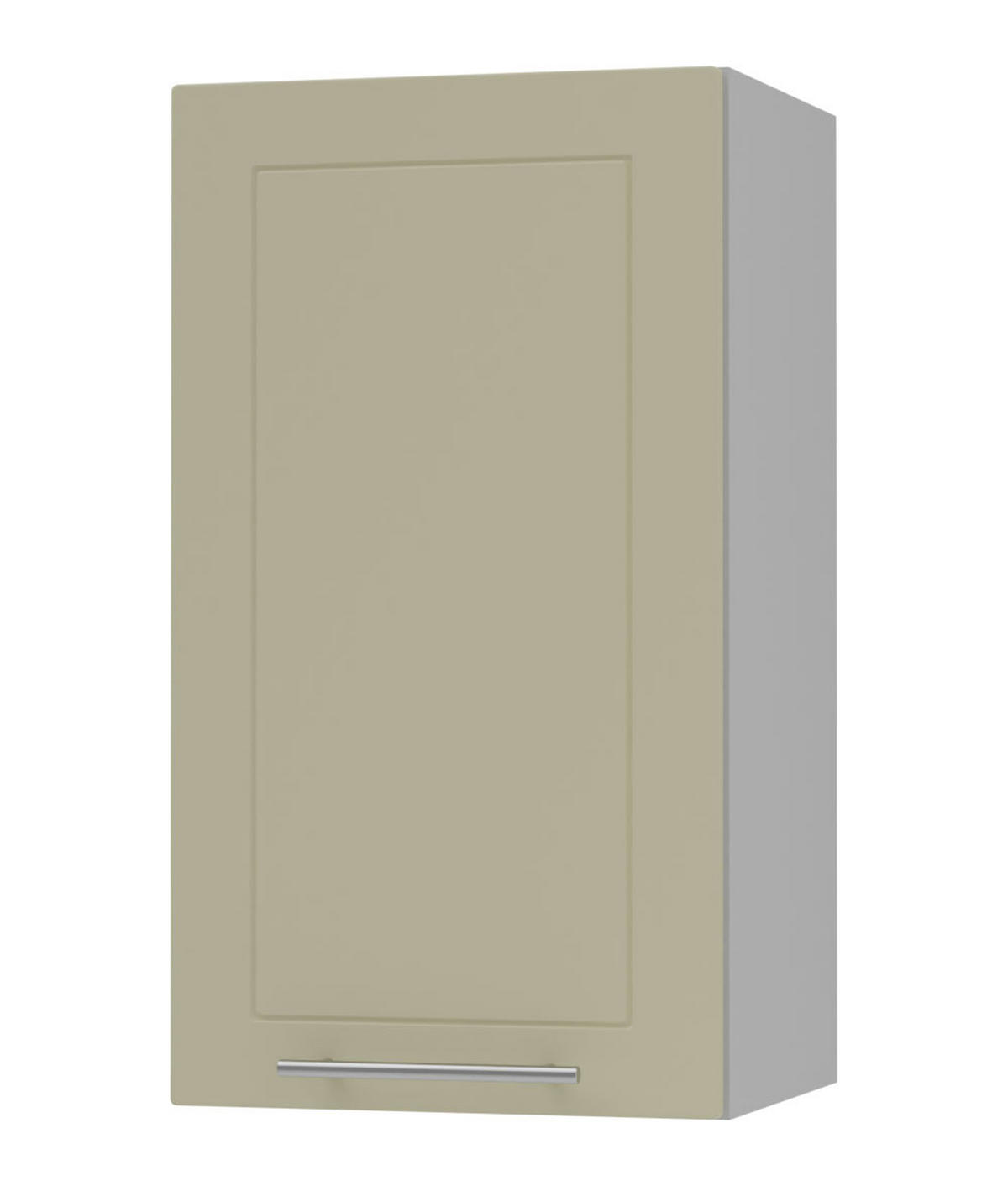 KÜCHENHÄNGESCHRANK Kvantum W2/40 Vanille Matt / Grau Matt 40 / 32,5 / 72cm - Creme/Grau, Holz/Holzwerkstoff (40/72/32.5cm) - Feldmann-Wohnen