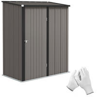 GARTENHAUS Hellgrau 161.5/94.5/196.0cm - Hellgrau, Metall (94.5/196/161.5cm)