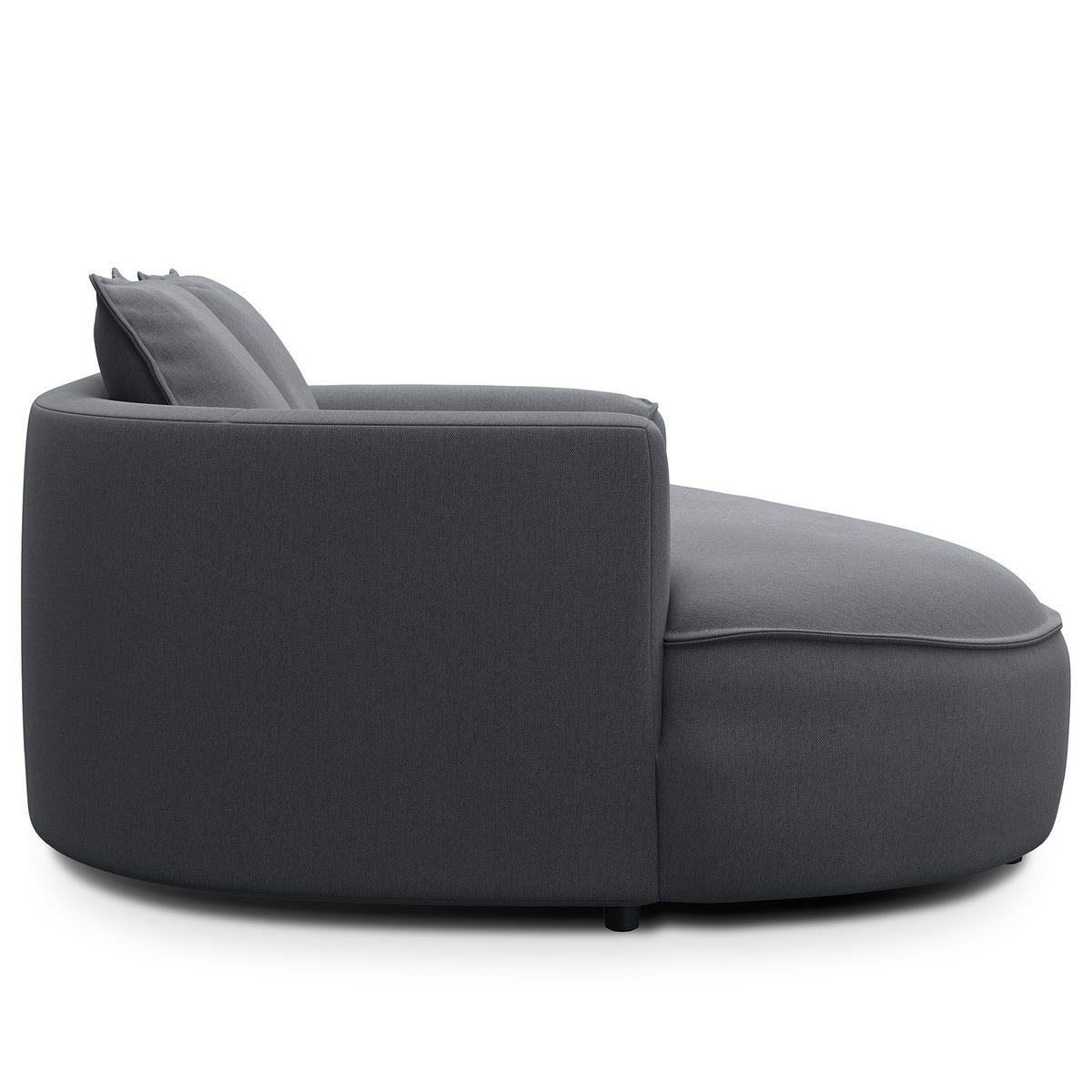 2,5-SITZER SOFA - Grau, Textil (217/82/156cm) - home24