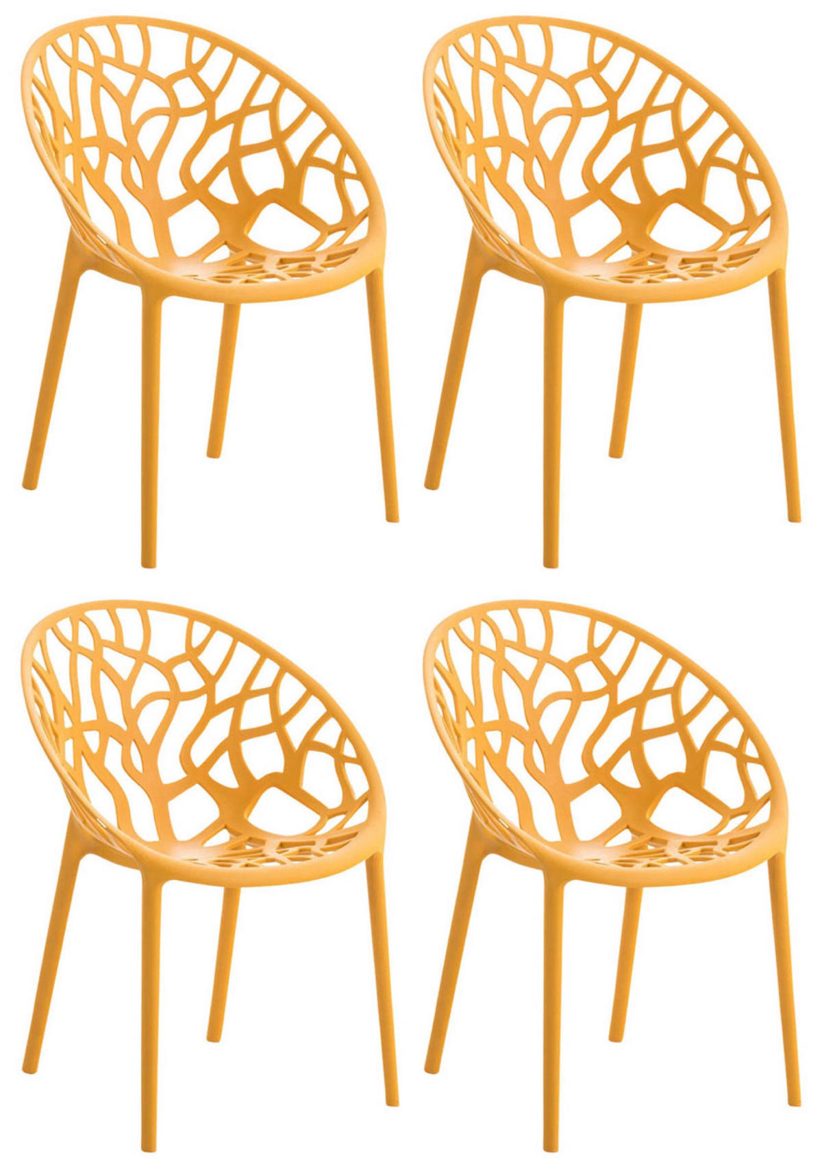STUHL Holle - 2er Set orange - Orange, Kunststoff (59/60/80cm) - TPFLiving
