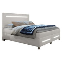 BOXBETT Enter LED - Weiß, Holz (140/200cm) - MIRJAN24