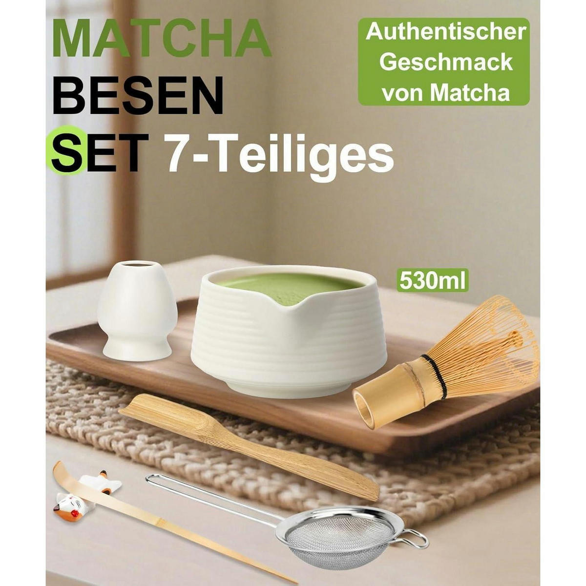 MATCHA Set 7-teilig Weiß - Weiß, Keramik (15/10/15cm)