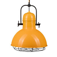 PENDELLEUCHTE Lampe Vintage 40/53 cm - Gelb, Metall (40/53cm) - Bamyum