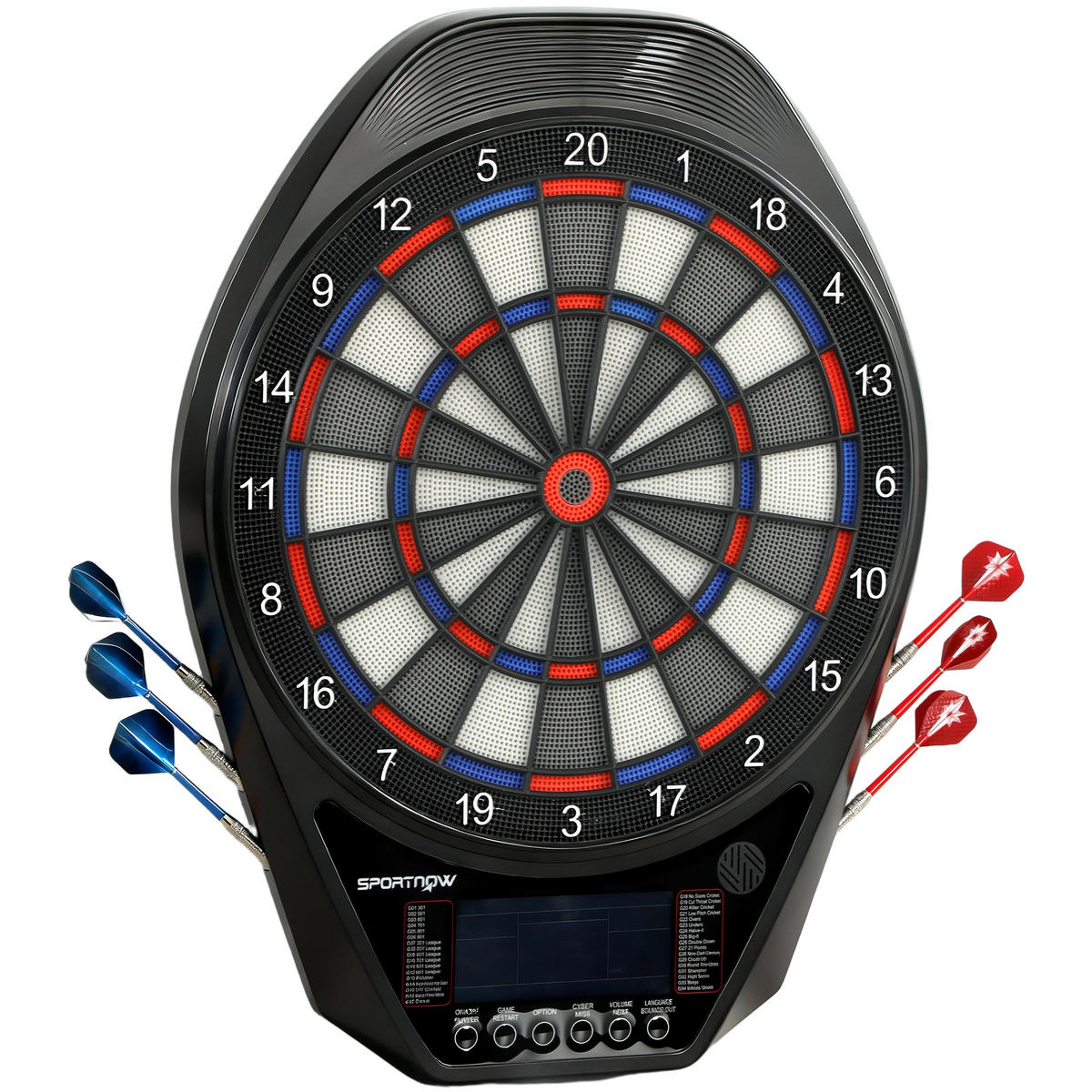 DARTSCHEIBE DE-18829 Schwarz - Schwarz, Kunststoff (45.5/3.6/60.5cm) - ComfortXL