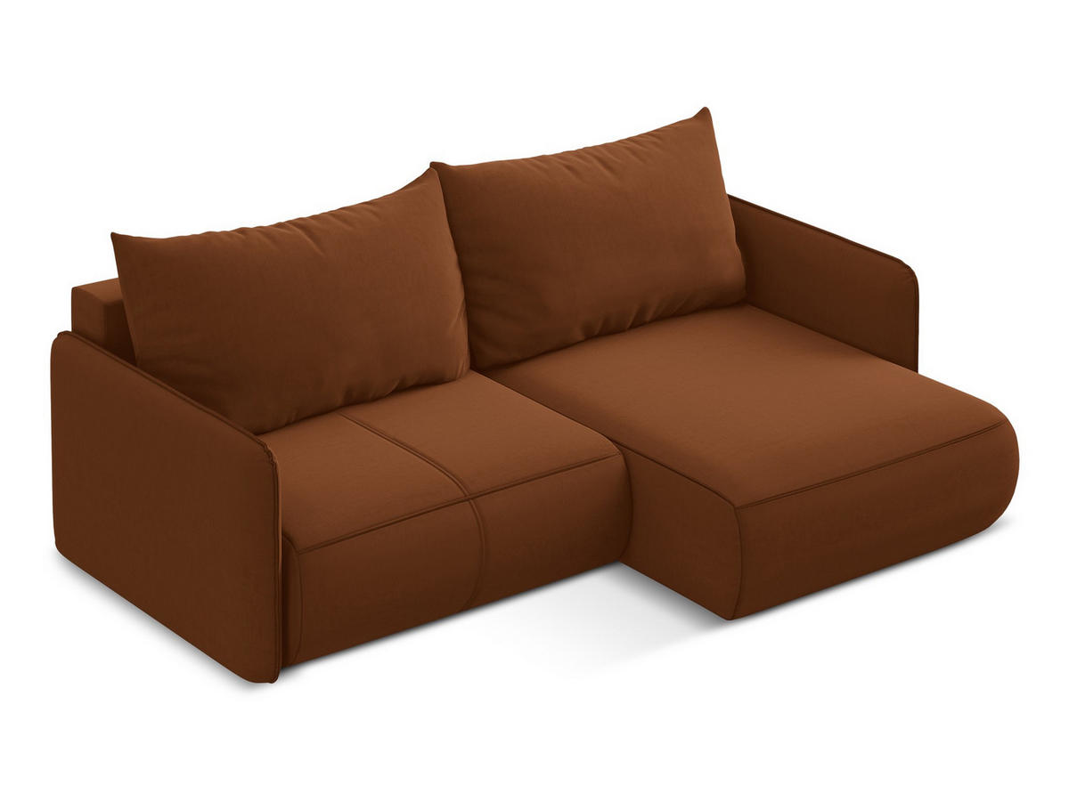 3-SITZER SOFA mit Schlaffunktion Chenille Stoff Blau - Blau/Schwarz, Kunststoff/Textil (216/86/105cm) - Makamii