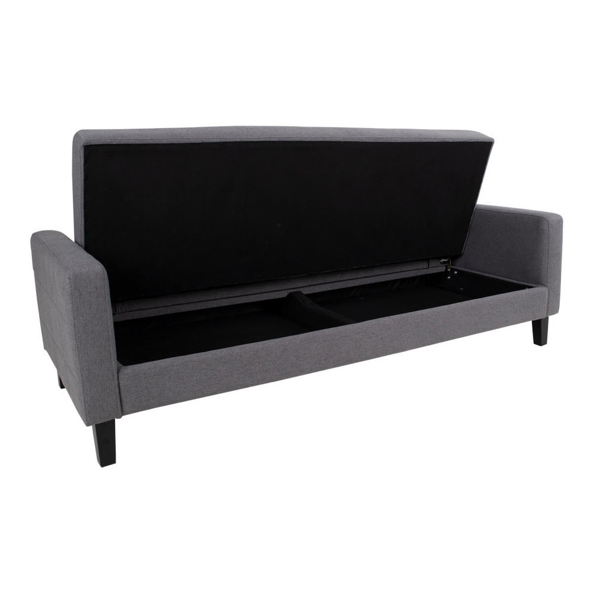 SOFA Grau - Grau, Holzwerkstoff (85/81/204cm) - ebuy24