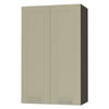 KÜCHENHÄNGESCHRANK Kvantum W4/60 Vanille Matt / Lava Matt 60 / 32,5 / 96cm - Dunkelgrau/Creme, Holz/Holzwerkstoff (60/96/32.5cm) - Feldmann-Wohnen