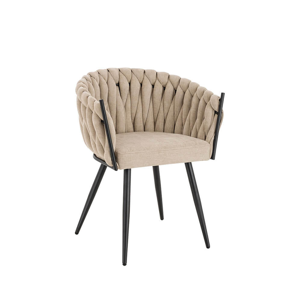 ESSZIMMERSTUHL AYLA - Beige, 1 - Beige, Kunststoff (62/79/51cm) - Home Deluxe