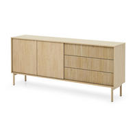 KOMMODE 187 cm Nomadi, 2 Türen, 3 Schubladen, Eiche Cremona - Eichefarben, Holz (187/80/40cm) - Emporius