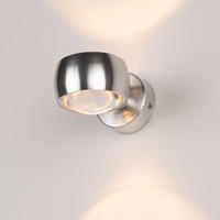 LED-WANDLAMPE Beam Rund Aluminium - Alufarben, Metall (8/5/12cm) - s.luce