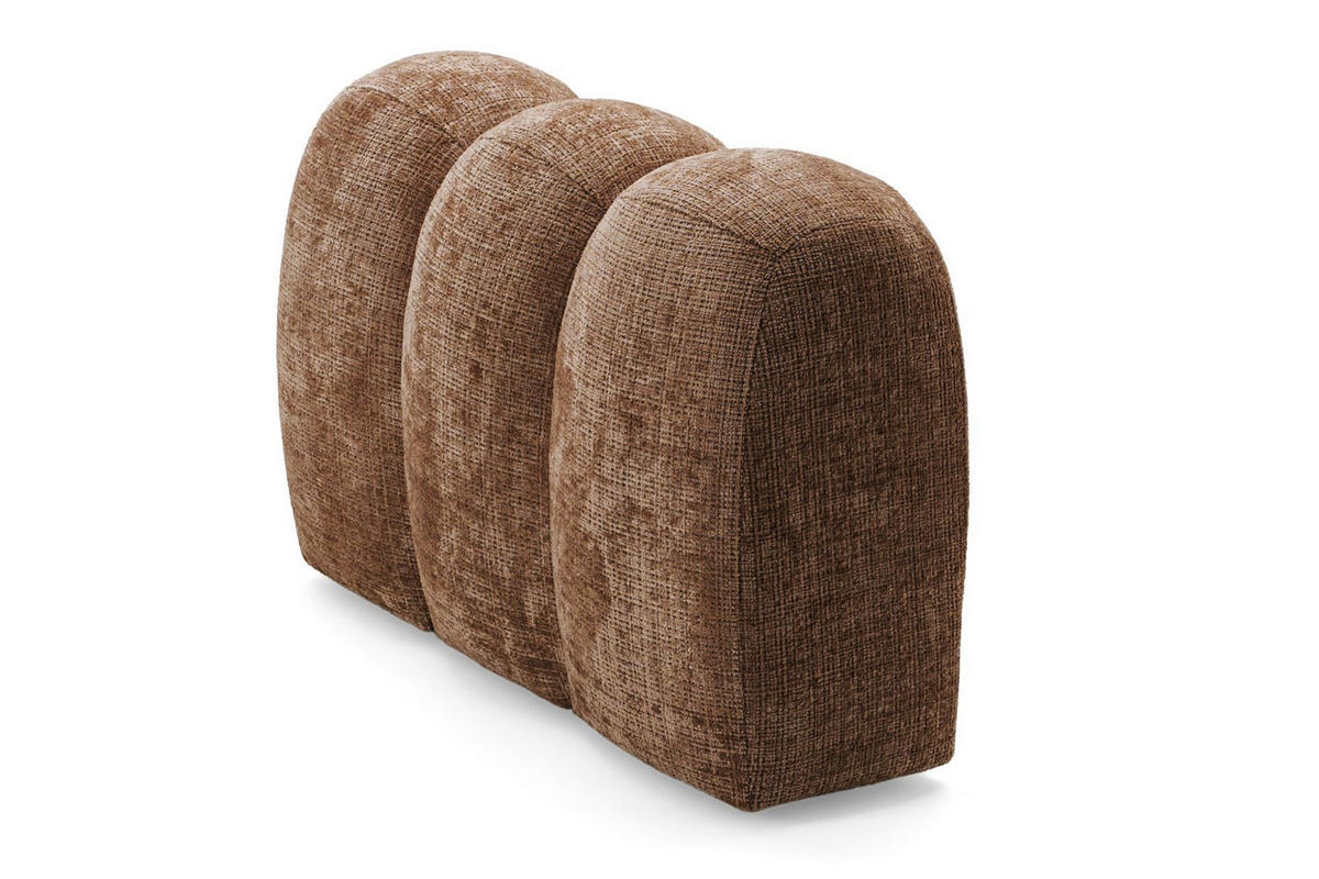 4-SITZER modulares Ecksofa VEER L Rechts, 283 x 190 cm, Chenille Webstoff Orange - Schwarz/Orange, Holz/Kunststoff (190/283cm) - Muffo