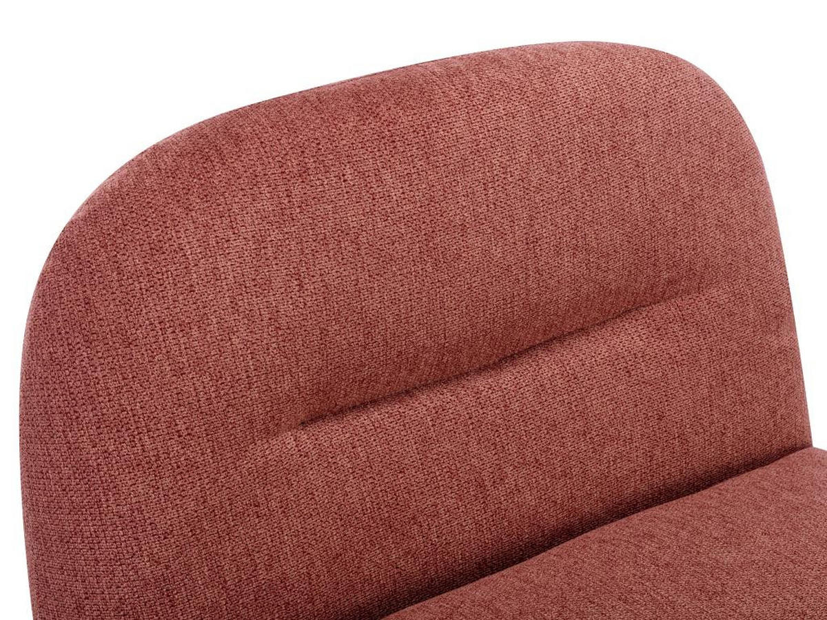 DREHSESSEL – Strukturstoff – Rot – POZETI - Braun, Textil (84/73/82cm) - Vente-Unique