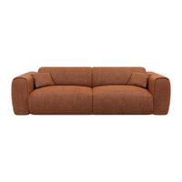 SCHLAFSOFA - 4 Personen - stoff - terracotta Pognia - Terracotta, Kunststoff/Textil (236/73/100cm) - Vente-Unique