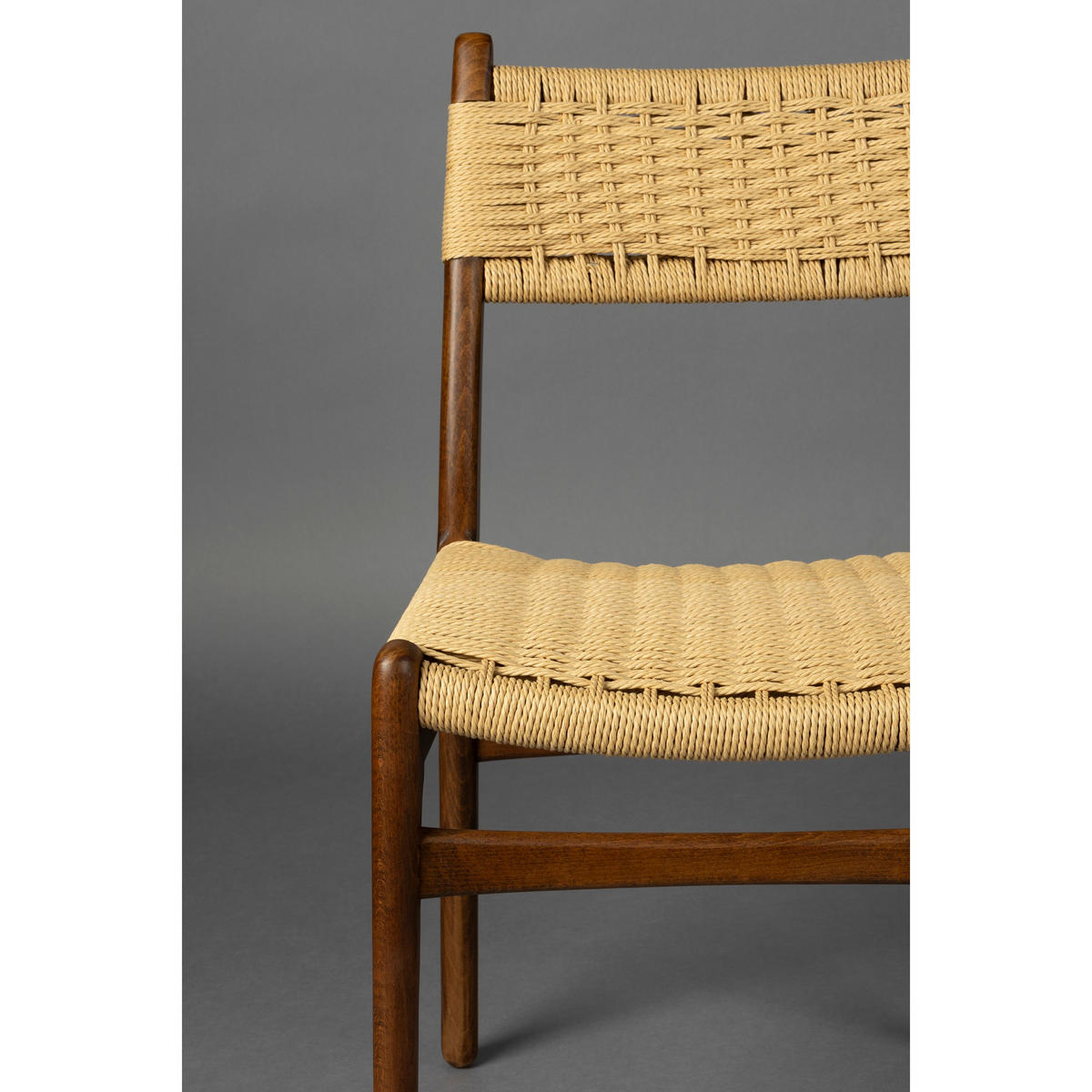 ESSZIMMERSTUHL Cecile Walnussfarbe - 2 er Set - Braun, Holz (50.2/81.3/47.1cm) - Dutchbone
