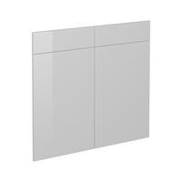 KUCHYŇSKÁ DVÍŘKA R-Line Bílá vysoký lesk - vysoce lesklá bílá, kompozitní dřevo (79.2/70.8/1.6cm) - Vicco
